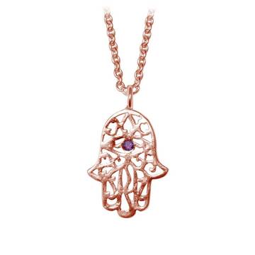 Rose Gold Plated Silver Necklace Line SPE-91-RO-GP
